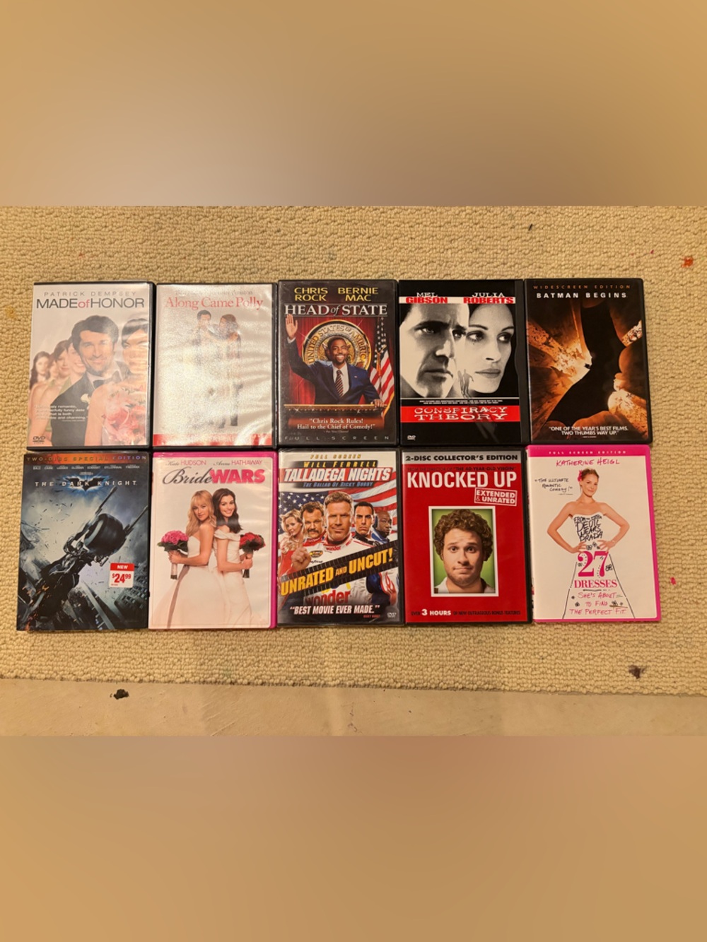 10 dvds